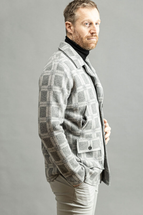 DOUBLE-BREASTED JACKET FANTASY TWO-TONE - Image 3